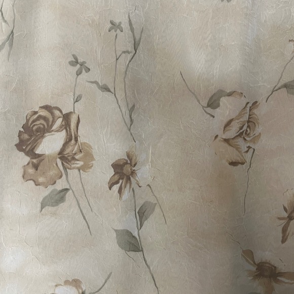 VTG N McNaughton XL Floral Print Maxi Skirt Beige Cottagecore Flowy Fairy Grunge - Picture 11 of 13